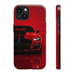 Red Mustang Art Phone Case, GT500 American Muscle Car Tough Cover