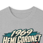 1969 Hemi Coronet Car Illustration Long Sleeve Tee | Classic Muscle Car