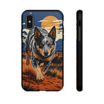 Blue Heeler Australian Cattle Dog Art Tough Phone Case