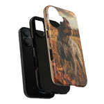 German Wirehaired Pointer Autumn Art Tough Phone Case