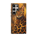 Bengal Cat Wild Spots Gold Art Tough Phone Case