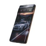 Skyline GT-R R34 White Nurburgring Speed Art Tough Phone Case