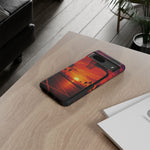 Basketball Court Sunset Phone Case | Tough Phone Case