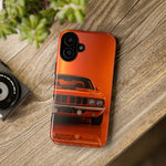 Orange Cuda Phone Case, 71 Classic Muscle Car Tough Cover