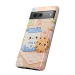 Milk Cookie Phone Case Cute Food Kawaii Tough Cover Gift Art