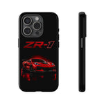 Red ZR1 C8 Phone Case for Chevy Fans, Tough Cover
