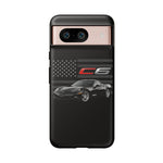 Black C6 Phone Case American Sports Car Tough Cover Gift
