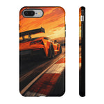 Orange C7 ZR1 High Wing Sports Car Tough Phone Case