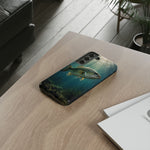 Largemouth Bass Phone Case, Sunlit Underwater Tough Cover, Gift