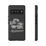 White S2000 Roadster Collage JDM Tough Phone Case Cover Gift