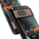 1966 GTO Orange Rainy City Tough Phone Case Cover Gift Art