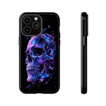 Holographic Skull Phone Case, Shattered Glass Iridescent Cover