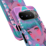 Neon Cyber Geisha phone case | Tough Case