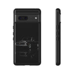 Black Classic C10 Truck Phone Case | Vintage Pickup Reflection, Minimal Auto Design