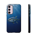 Yellowfin Tuna Phone Case, Deep Blue Water Tough Cover, Gift