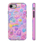 Retro Sticker Collage Y2K Art Tough Phone Case