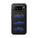 Blue 180SX JDM Sports Car Phone Case Tough Multi View