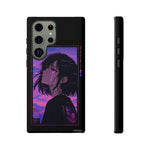Melancholy Anime Girl Phone Case Vaporwave Tough Case