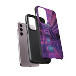 Empty Mall Escalator Vaporwave Art Tough Phone Case