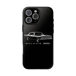 Vintage Galaxie 500 Phone Case | Classic Car Illustration, Black