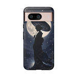 Geisha Parasol Moonlight Art Tough Phone Case