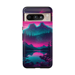 2 Rounds Canada Retina Artwork Vaporwave Phone Case – Landscape Aesthetic
