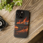 Black Charger Classic Muscle Flames Tough Phone Case Cover Gift