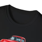 Red 1955 F100 Vintage Truck T-Shirt | Classic Trio Pickup Design