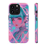 Neon Cyber Geisha phone case | Tough Case