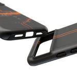 Orange Cuda Phone Case, Muscle Car Stripe Studio Cover, Gift