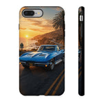 Corvette C2 Sting Ray 1965 Nassau Blue Art Phone Case