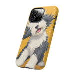 Sheepdog Hair Flip Phone Case Funny Dog Lover Gift
