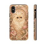 Persian Cat Floral Art Nouveau Tough Phone Case