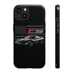 Black C5 Phone Case American Sports Car Tough Cover Gift
