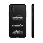 Silver Hakosuka Skyline Classic Sports Car Tough Phone Case for JDM Fans