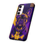 French Bulldog Pop-Art Portrait Tough Phone Case - Purple Gold