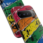 Rainbow Grunge Ripped Stripes phone case | Tough Cases