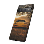 C5 Z06 Corvette Phone Case, Yellow Golden Hour Trail Cover