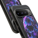 Holographic Skull Phone Case, Shattered Glass Iridescent Cover