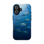 Amberjack School Phone Case, Open Water Sunlight Tough Cover