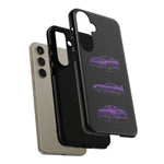 MK4 Supra Phone Case Purple, Three-View Vector Cover