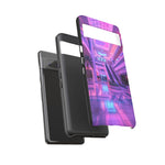 Empty Mall Escalator Vaporwave Art Tough Phone Case