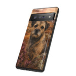 Border Terrier Earthy Watercolor Art Tough Phone Case