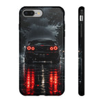 Night Rain R34 Skyline Car phone case | Sports Car Rear Lights, Reflective Road