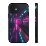 Neon Future Subway Station Tough Phone Case Cover Gift Art