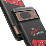 1991 Camaro Heartbeat Red Muscle Car Tough Phone Case Cover