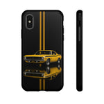 AAR Cuda Phone Case, Yellow 70 Muscle Car Stripe Studio Cover