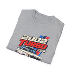 2002 Turbo 1973 T-Shirt — Vintage BMW 2002 Turbo Car Graphic Tee