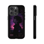 Melancholy Data Poster Phone Case, Glitch Anime Sky Tough Cover