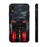 Night Rain R34 Skyline Car phone case | Sports Car Rear Lights, Reflective Road